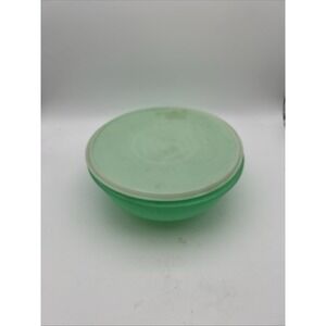 Tupperware 12" Fix n Mix 26 Cup Jadeite Green Bowl  #274-1 W/Sheer Lid #224-11 A